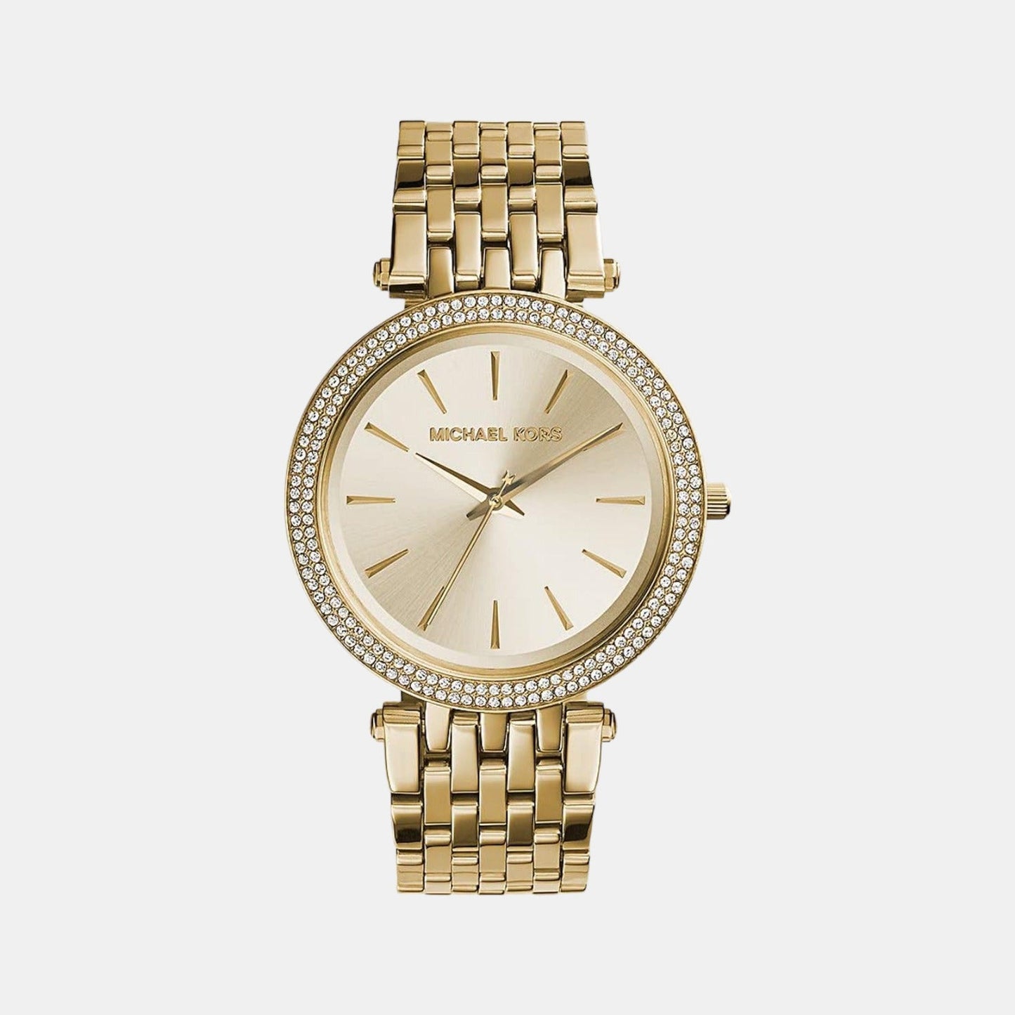 Darci Women Quartz Gold Dial Analog Stainless Steel Watch MK3191