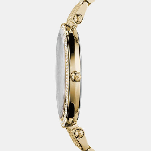 Darci Women Quartz Gold Dial Analog Stainless Steel Watch MK3191