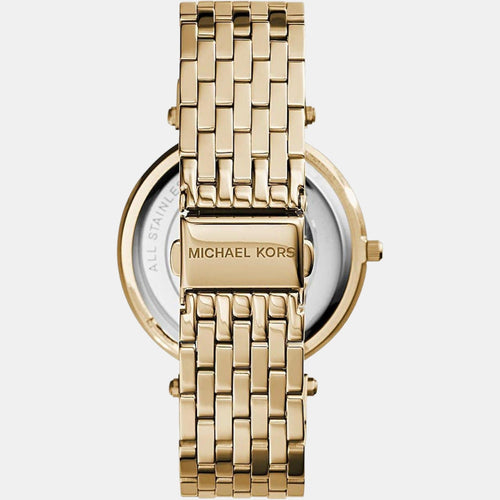 Darci Women Quartz Gold Dial Analog Stainless Steel Watch MK3191