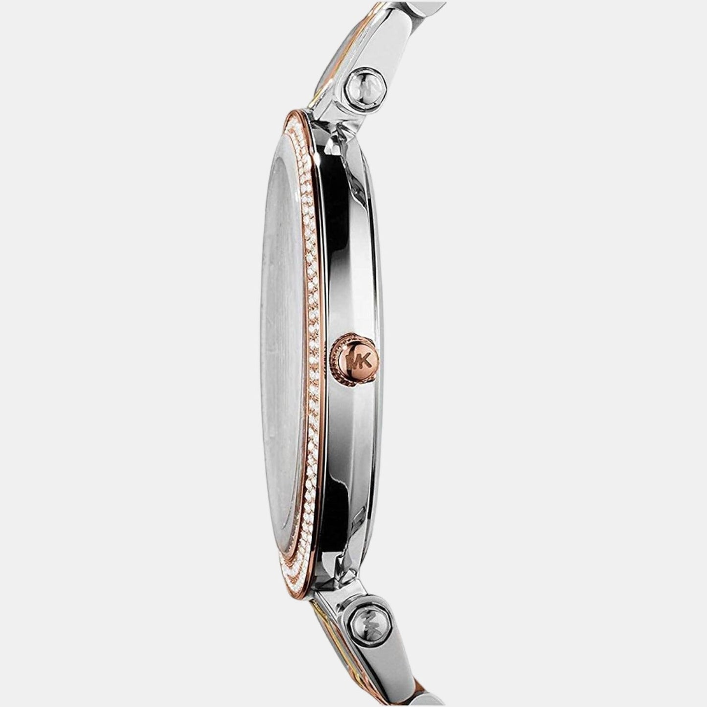 Darci Women Quartz Silver Dial Analog Stainless Steel Watch MK3203