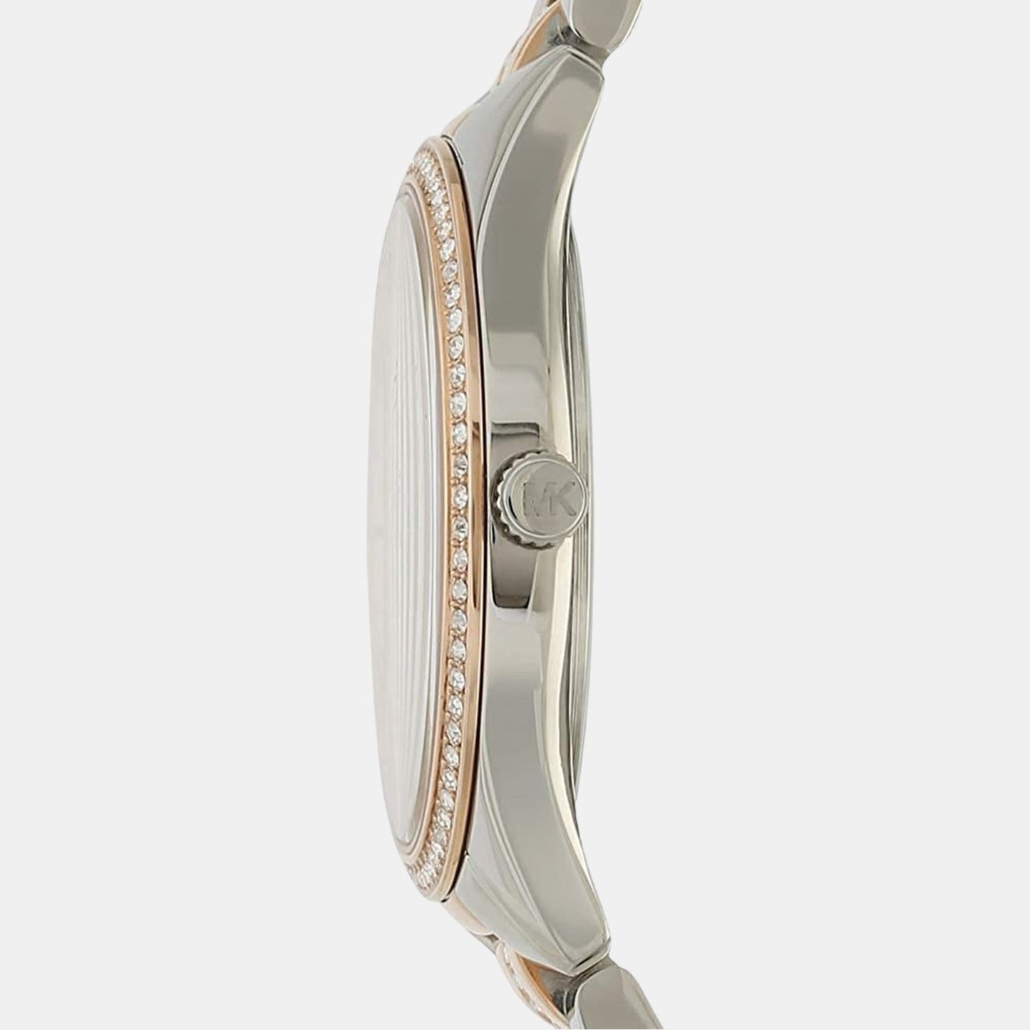 Lauryn Women Quartz Mother Of Pearl Dial Analog Stainless Steel Watch MK3979