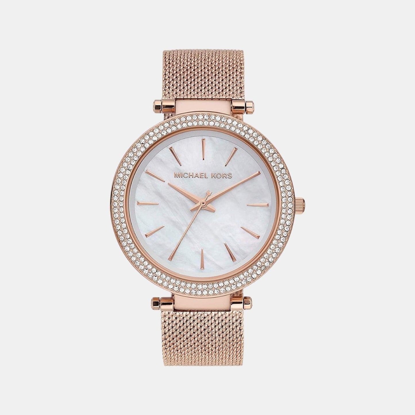Darci Women Quartz White Dial Analog Mesh Watch MK4519