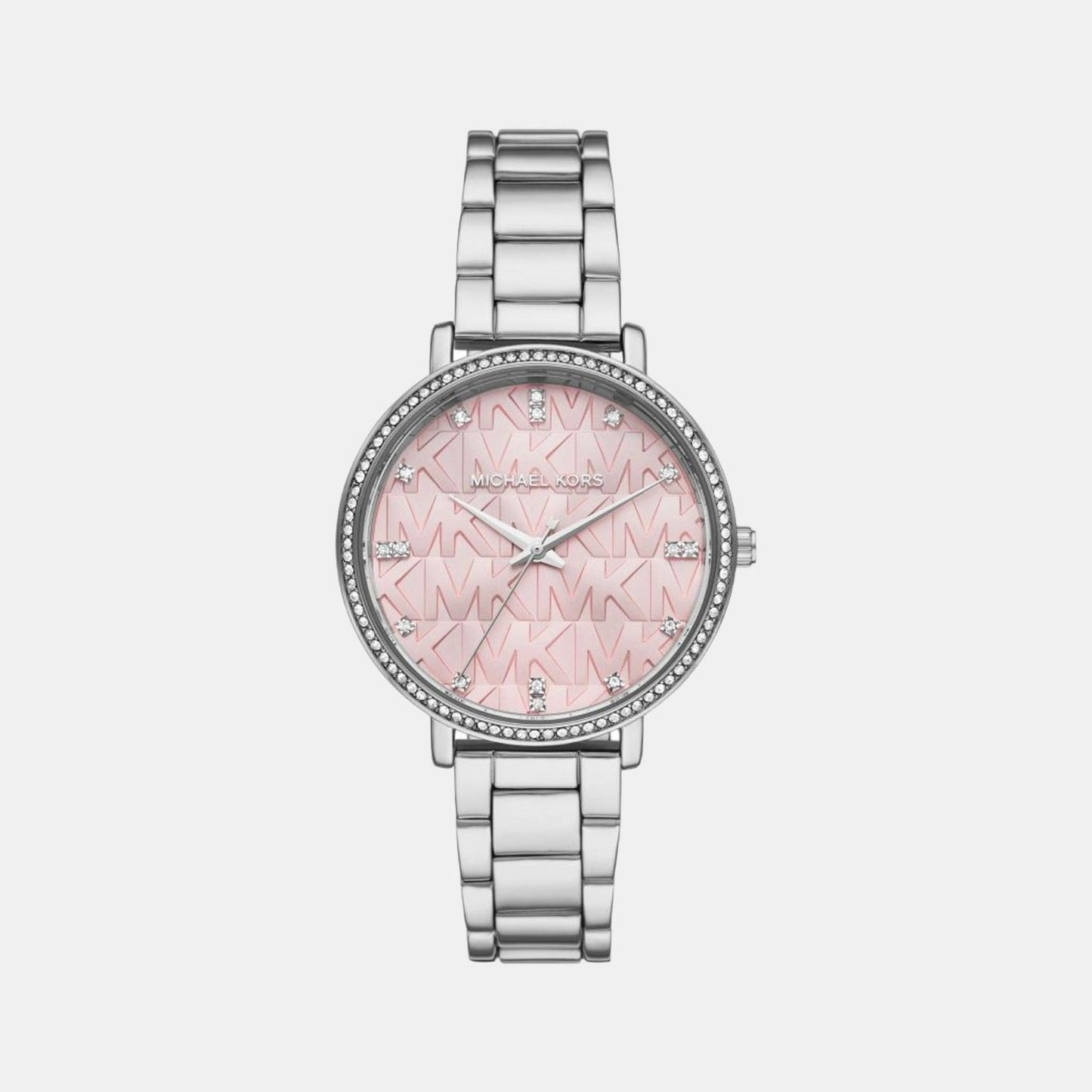 Pyper Women Quartz Pink Dial Analog Stainless Steel Watch MK4631