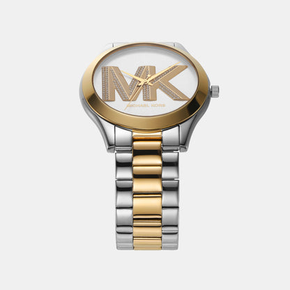 Slim Runway Women Quartz Multicolour Dial Analog Stainless Steel Watch MK4735
