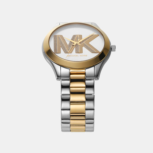 Slim Runway Women Quartz Multicolour Dial Analog Stainless Steel Watch MK4735