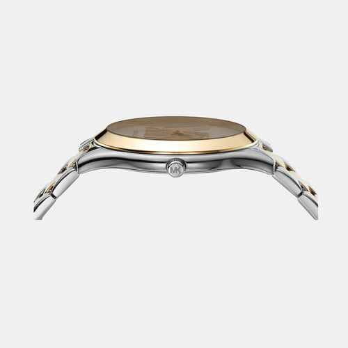 Slim Runway Women Quartz Multicolour Dial Analog Stainless Steel Watch MK4735