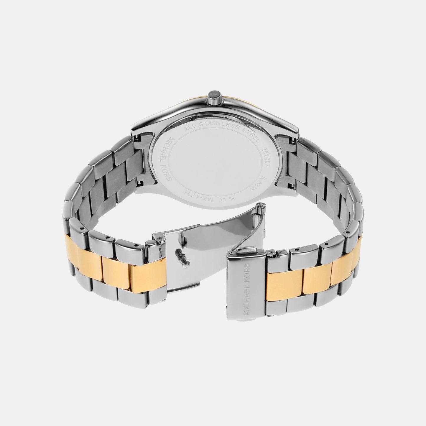 Slim Runway Women Quartz Multicolour Dial Analog Stainless Steel Watch MK4735