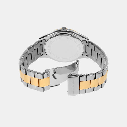 Slim Runway Women Quartz Multicolour Dial Analog Stainless Steel Watch MK4735