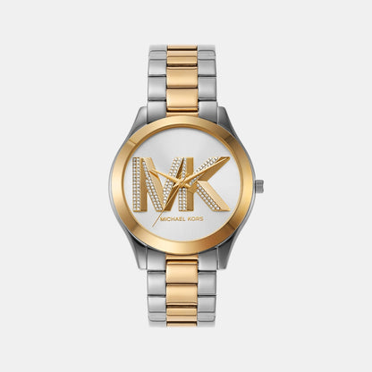 Slim Runway Women Quartz Multicolour Dial Analog Stainless Steel Watch MK4735