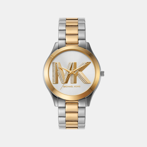 Slim Runway Women Quartz Multicolour Dial Analog Stainless Steel Watch MK4735