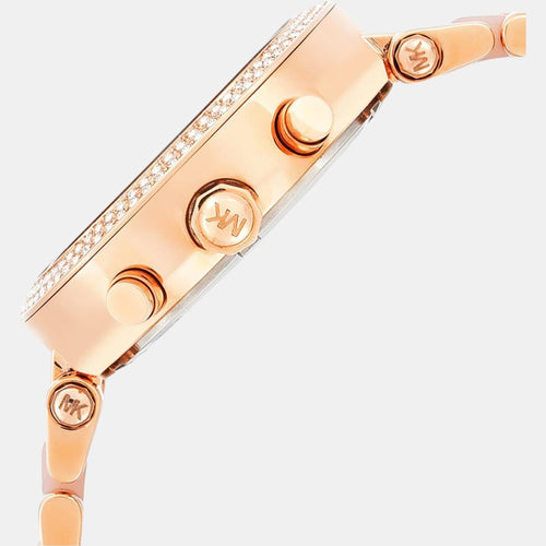 Parker Women Quartz Pink Dial Chronograph Stainless Steel Watch MK5896