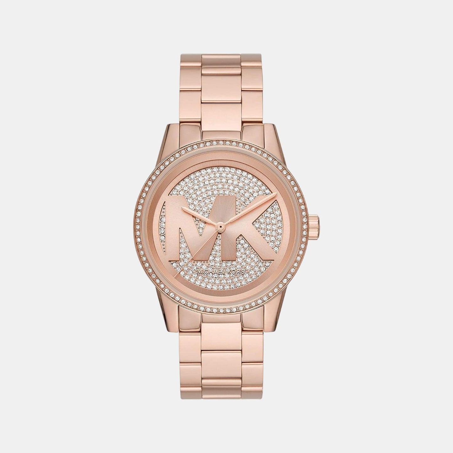 Bryant Women Quartz Pink Dial Analog Stainless Steel Watch MK6863