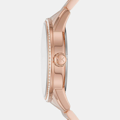 Bryant Women Quartz Pink Dial Analog Stainless Steel Watch MK6863