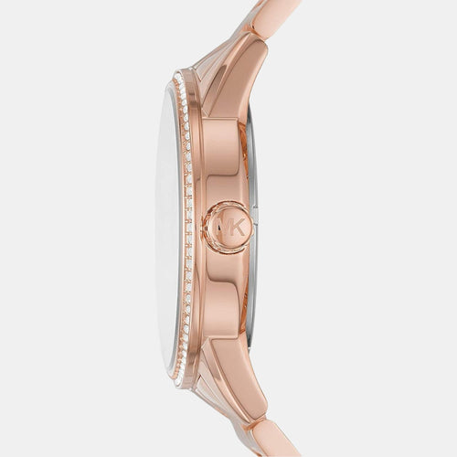 Bryant Women Quartz Pink Dial Analog Stainless Steel Watch MK6863