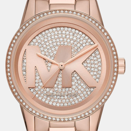 Bryant Women Quartz Pink Dial Analog Stainless Steel Watch MK6863