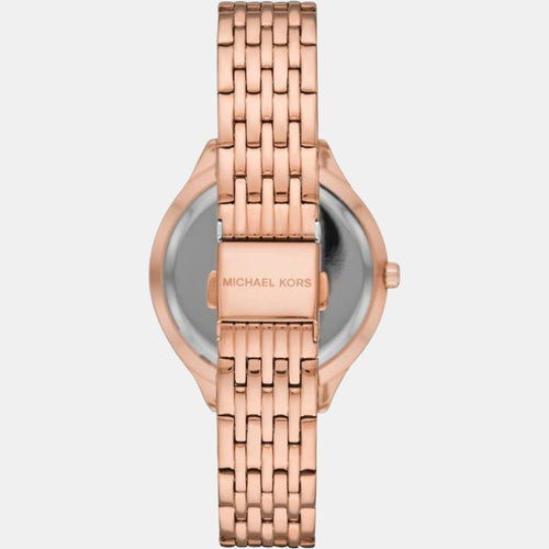 Mindy Women Quartz White Dial Analog Stainless Steel Watch MK7076