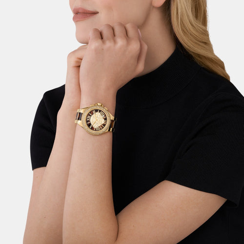 Camille Women Quartz Multicolour Dial Chronograph Stainless Steel Watch MK7269