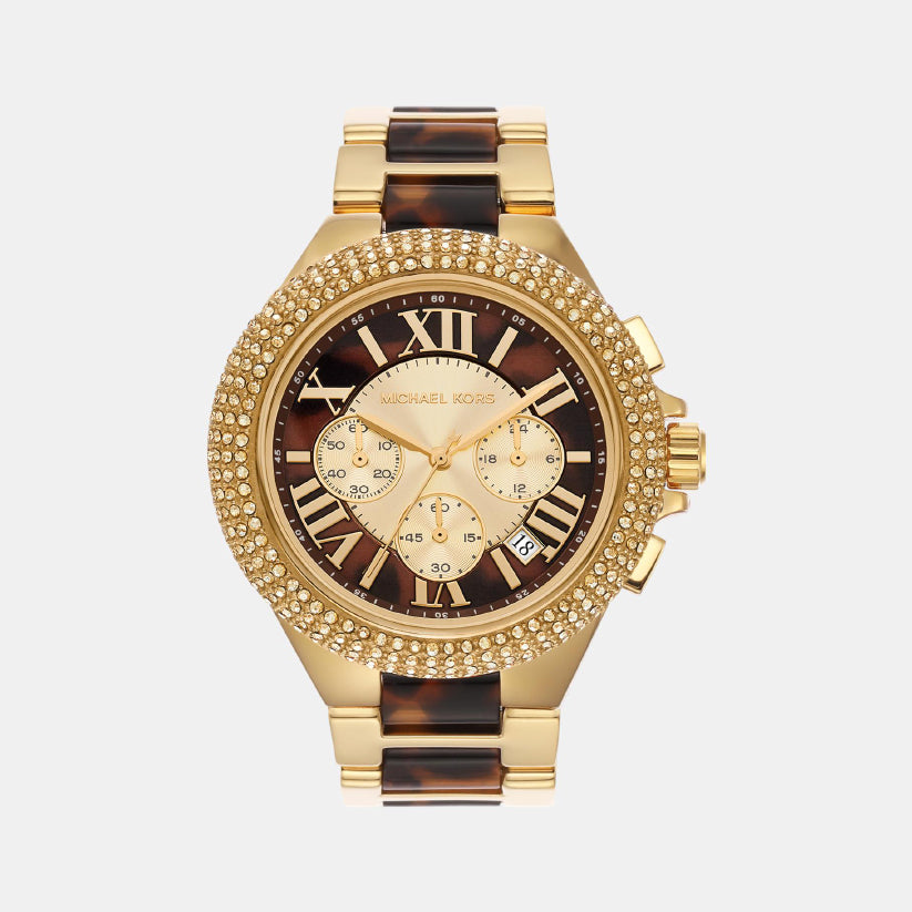 Camille Women Quartz Multicolour Dial Chronograph Stainless Steel Watch MK7269