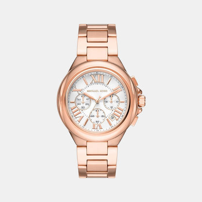 Camille Women Quartz Pink Dial Chronograph Stainless Steel Watch MK7271