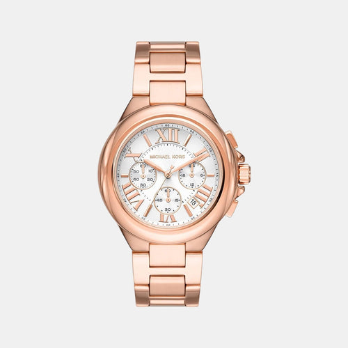 Camille Women Quartz Pink Dial Chronograph Stainless Steel Watch MK7271