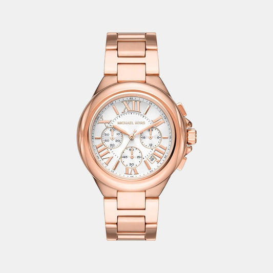 Camille Women Quartz Pink Dial Chronograph Stainless Steel Watch MK7271