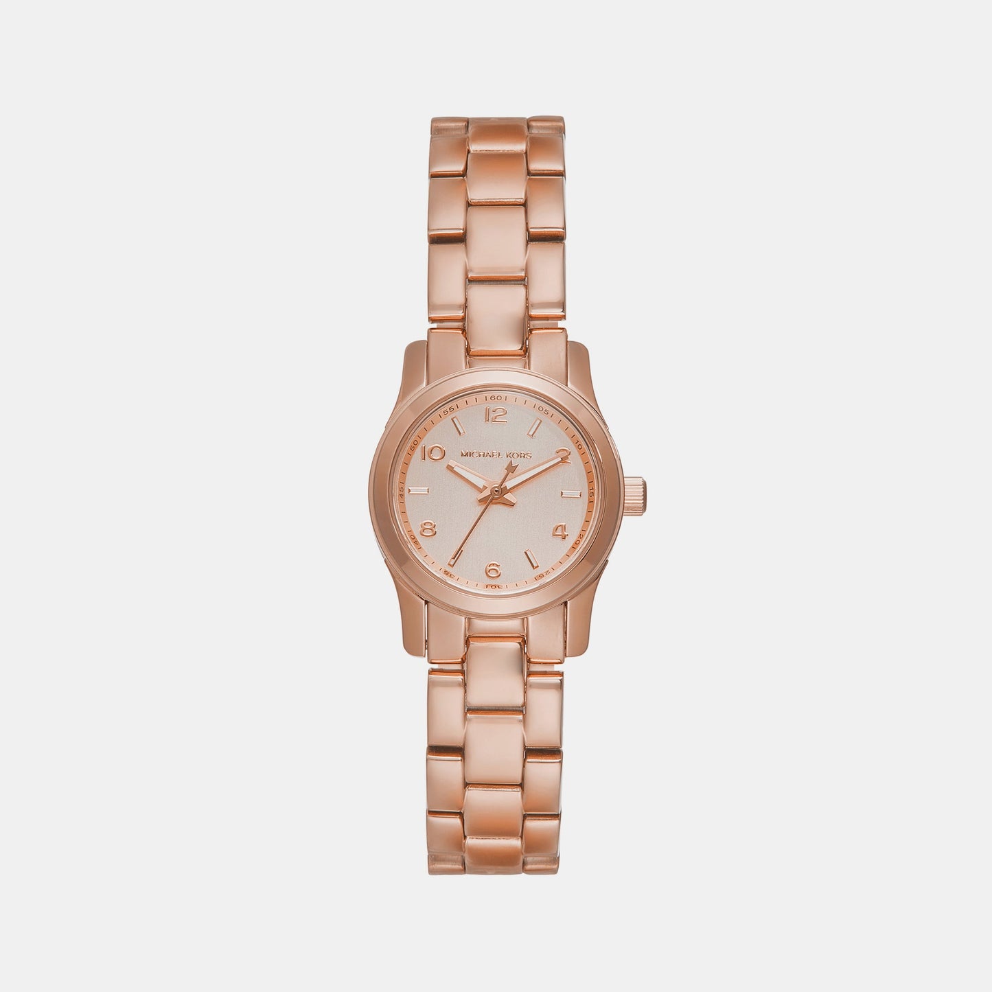 Runway Women Quartz Pink Dial Analog Stainless Steel Watch MK7458