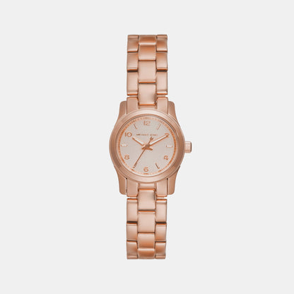 Runway Women Quartz Pink Dial Analog Stainless Steel Watch MK7458