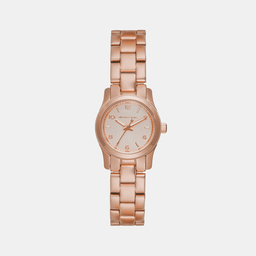 Runway Women Quartz Pink Dial Analog Stainless Steel Watch MK7458