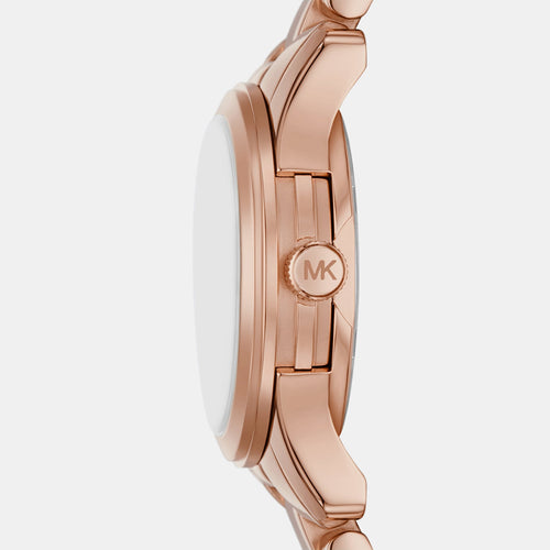 Runway Women Quartz Pink Dial Analog Stainless Steel Watch MK7458