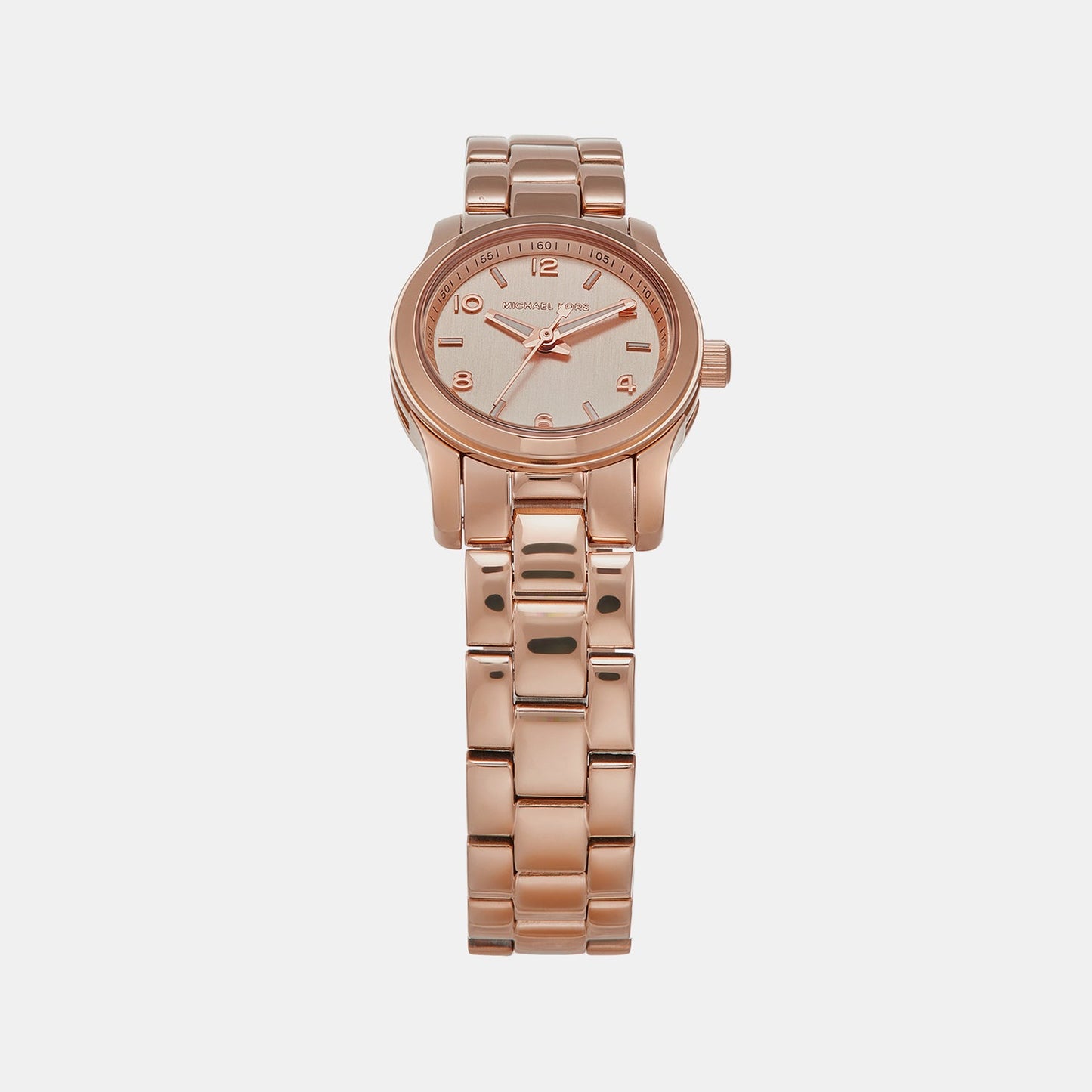 Runway Women Quartz Pink Dial Analog Stainless Steel Watch MK7458