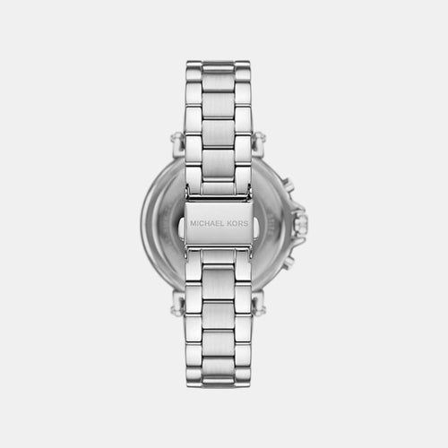Maren Women Quartz White Dial Chronograph Stainless Steel Watch MK7495