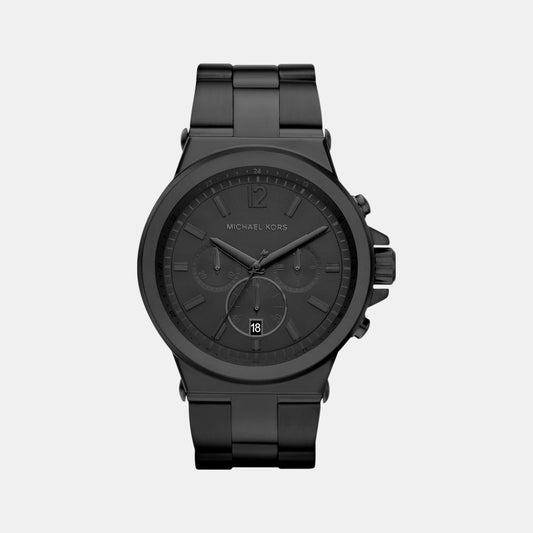 Dylan Men Quartz Black Dial Chronograph Stainless Steel Watch MK8279