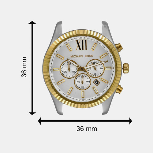 Lexington Men Quartz Silver Dial Chronograph Stainless Steel Watch MK8344