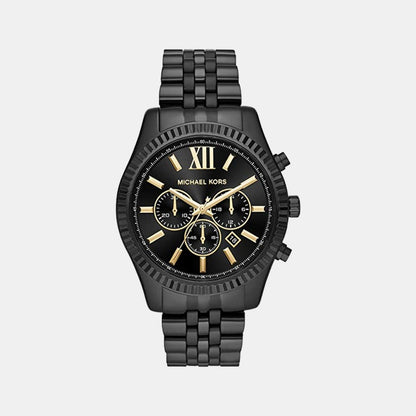 Lexington Men Quartz Black Dial Chronograph Stainless Steel Watch MK8603