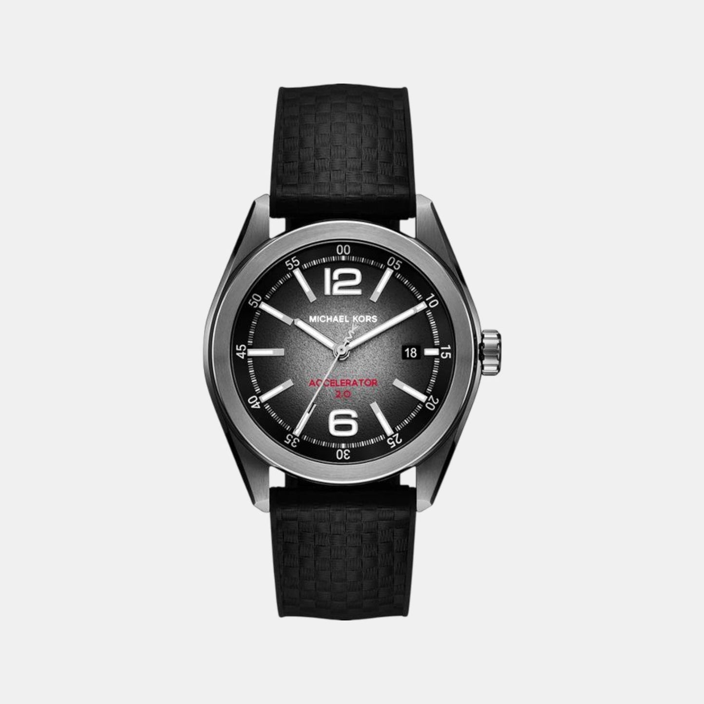 Accelerator 2.0 Men Quartz Grey Dial Analog Silicone Watch MK9175