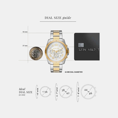 Alek Men Quartz Silver Dial Chronograph Stainless Steel Watch MK9183