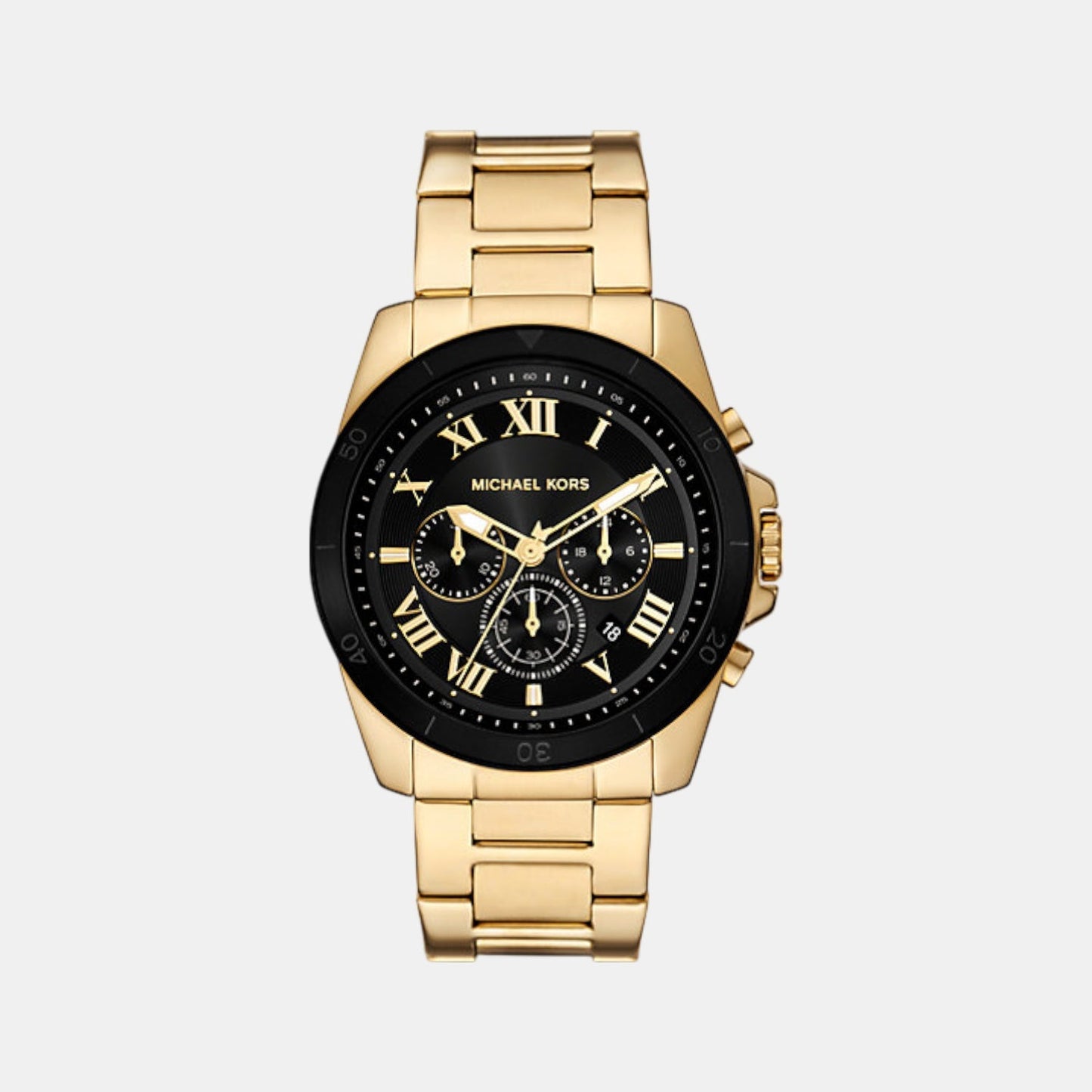 Alek Men Quartz Black Dial Chronograph Stainless Steel Watch MK9184