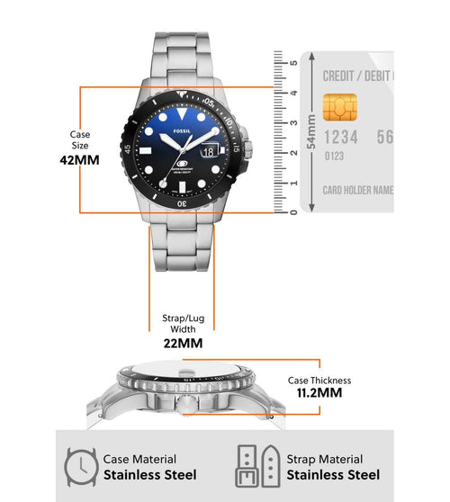Fossil FS6038 Dive Analog Watch for Men