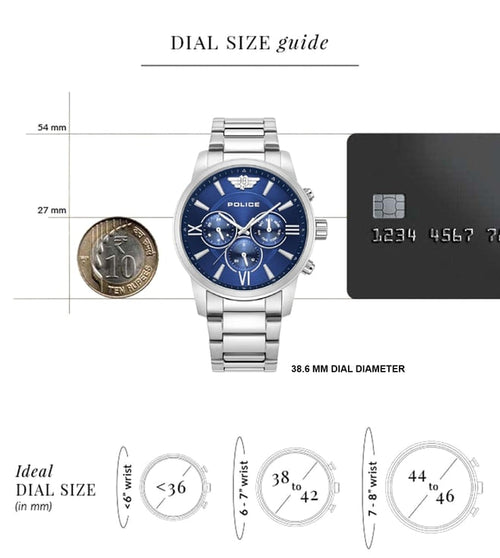 POLICE PLPEWJK0004404 Chronograph Watch for Men