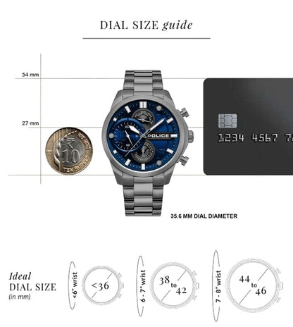 POLICE PLPEWGK0039205W Chronograph Watch for Men