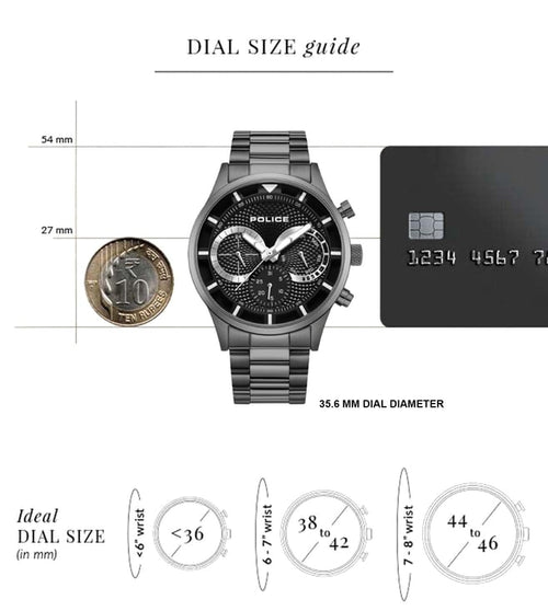 POLICE PLPEWGK0040301W Chronograph Watch for Men