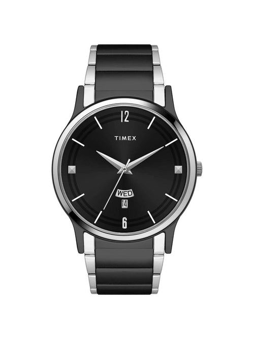 Timex Round 39mm Black Dial Analog Men Watch - TW000R465