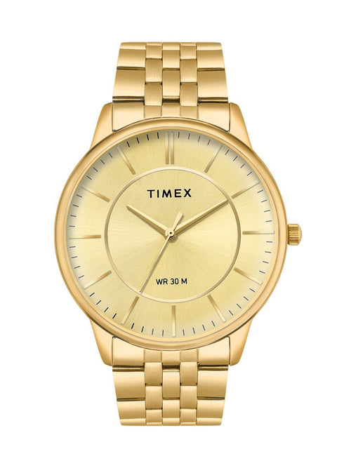 Timex Trendline Round 43mm Champagne Dial Analog Men Watch - TWTG12104