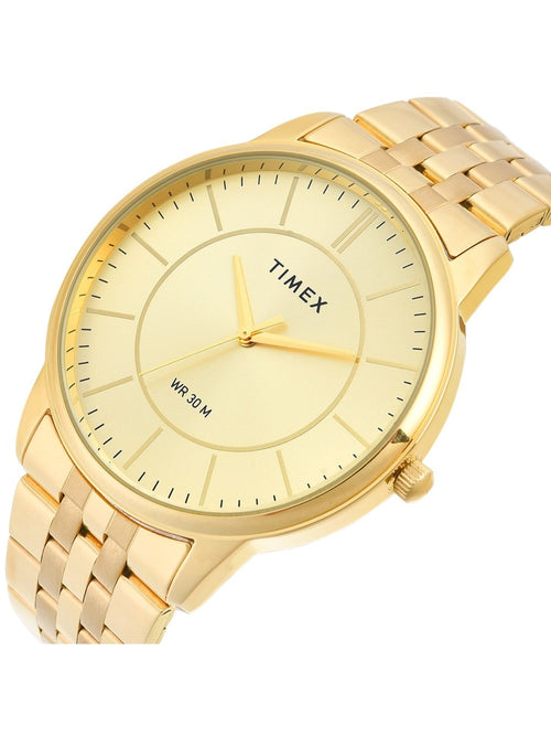Timex Trendline Round 43mm Champagne Dial Analog Men Watch - TWTG12104