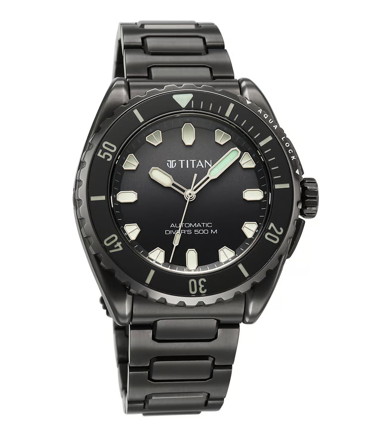 Titan Zero Hour Diver’s 500M Automatic Men’s Watch 10071QM01