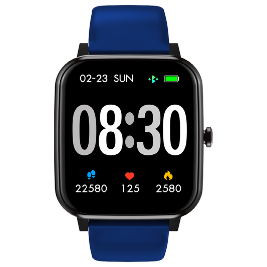 Timex Unisex Smart Fit 2.0 Dial Square Case Bluetooth Calling, Full Touch, Activity Tracking, HRM, SPO2, Blood Pressure, Multiple Watch Faces, 7 Sports Mode Smart Watch -TWTXW205T