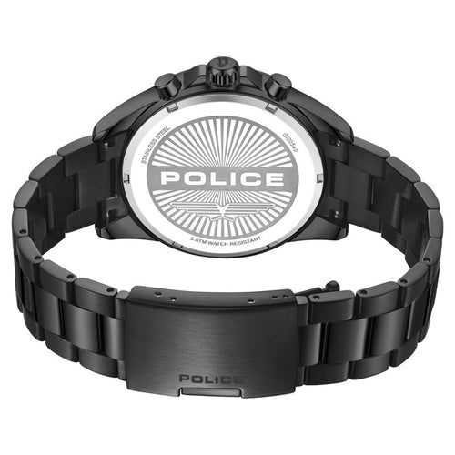 Police Chronograph Black Dial Black Color Stainless Steel Strap Watch For Men NTPLPEWGI0054004