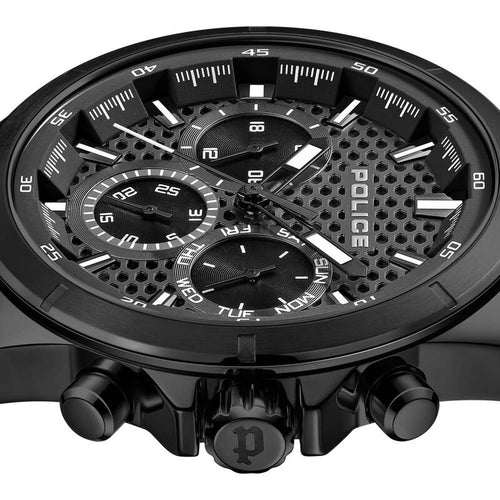 Police Quartz Multifunction Black Dial Black Stainless Steel Strap Watch For Men NTPLPEWGK2204107