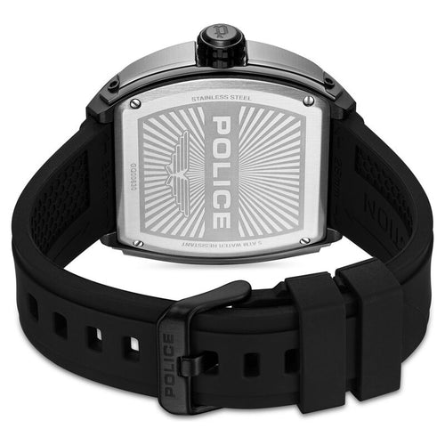 Police Quartz Multifunction Black Dial Black Colour Silicone Strap Watch For Men PLPEWGQ0063001W
