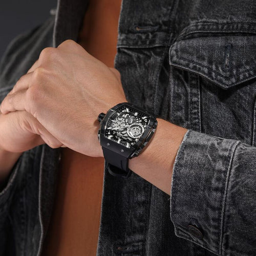 Police Quartz Multifunction Black Dial Black Colour Silicone Strap Watch For Men PLPEWGQ0063001W